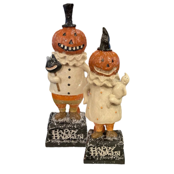 Assorted Pumpkin Man Figurine, INDIVIDUALLY SOLD