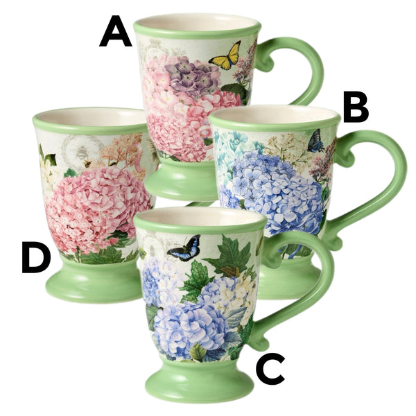 Assorted Hydrangea Mug, INDIVIDUALLY SOLD