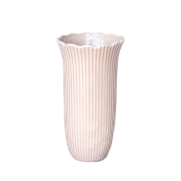 Assorted Beige Striped Vase, INDIVIDUALLY SOLD
