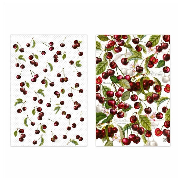 Assorted Dark Cherry Tea Towel, INDIVIDUALLY SOLD