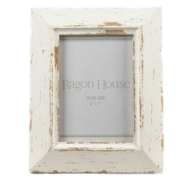 Assorted White Distressed Photo Frame, INDIVIDUALLY SOLD