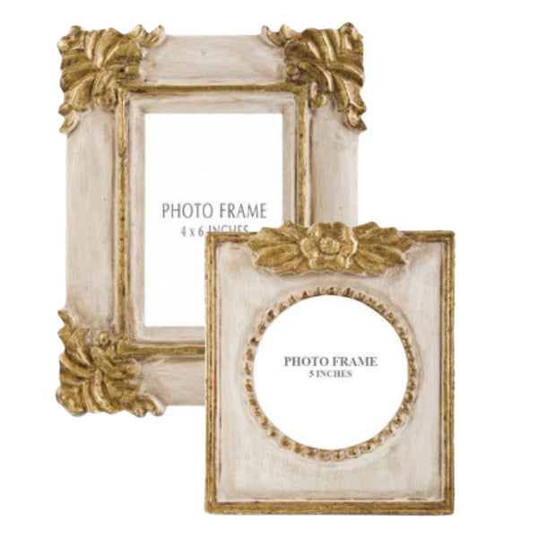 Assorted Antique Cream Photo Frame, INDIVIDUALLY SOLD