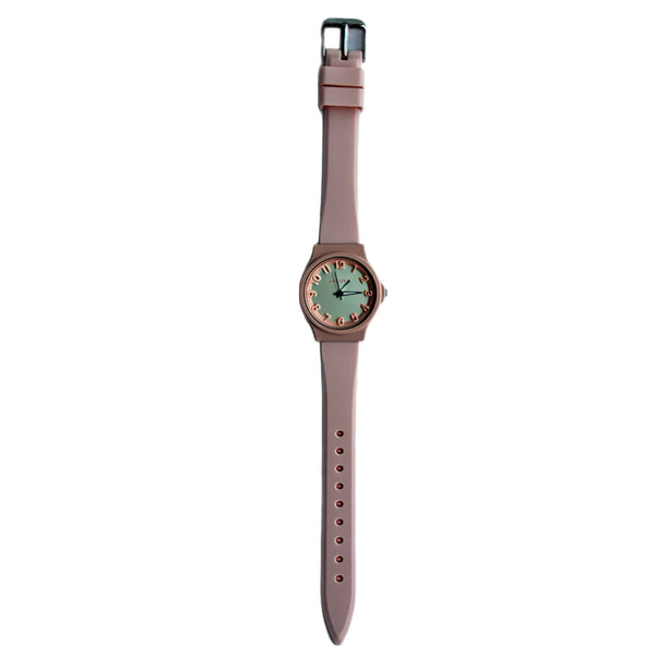 Pink Silicone Ladies Jewellery Watch