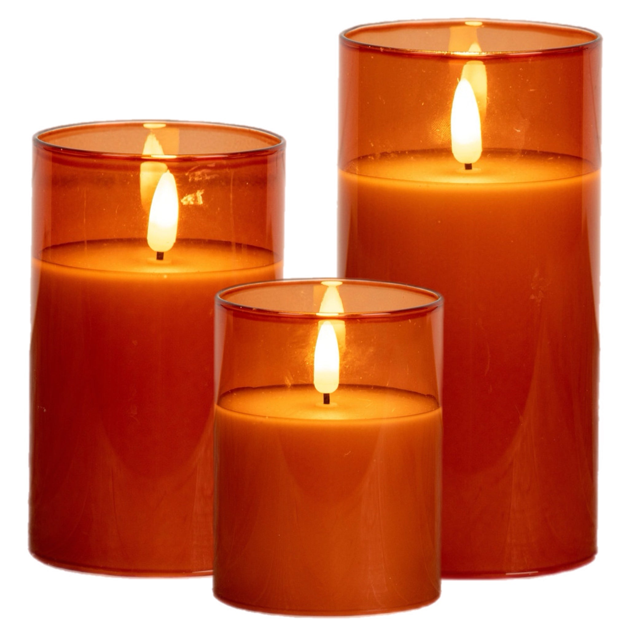 Assorted Sienna Jar Pillar Flameless Candle, INDIVIDUALLY SOLD