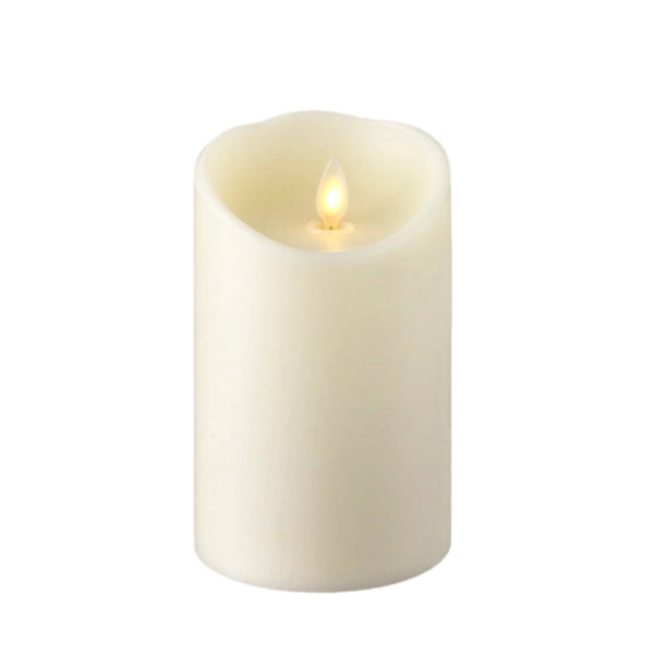 Assorted Pillar Flameless Candle: Ivory, INDIVIDUALLY SOLD