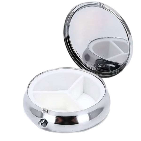Round Floral Pillbox