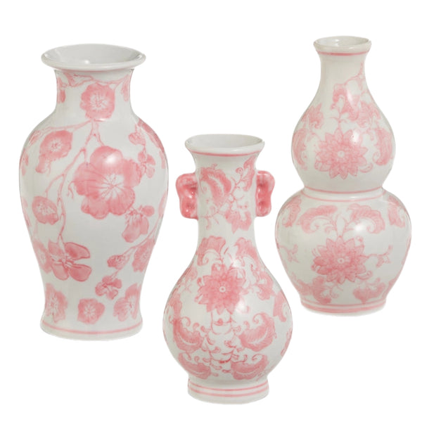 Assorted Pink Floral Bud Vase, INDIVIDUALLY SOLD