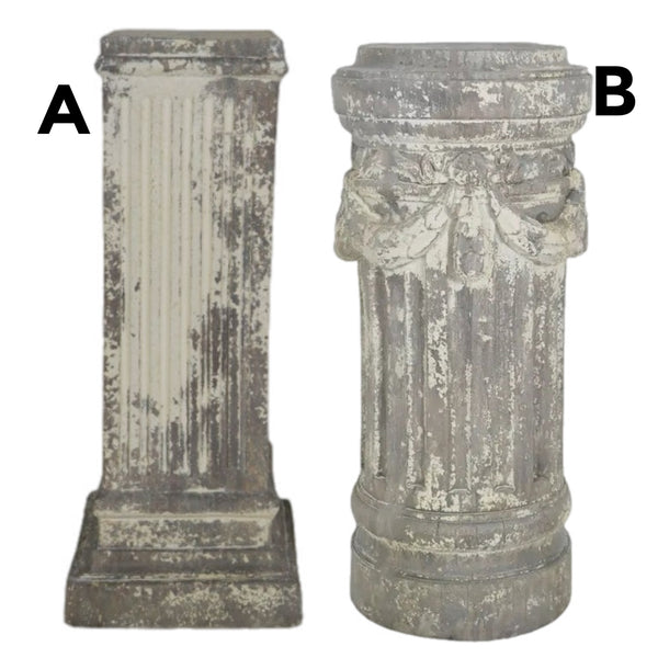 Assorted Garden Pedestal Column, INDIVIDUALLY SOLD