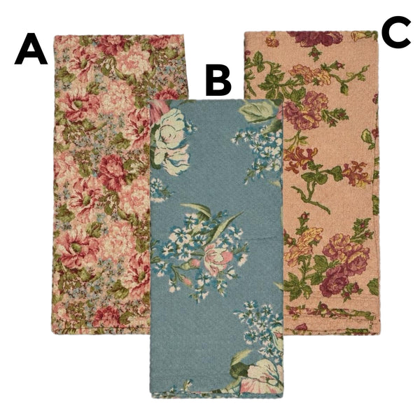 Assorted Heirloom Rose Patchwork Tea Towel, INDIVIDUALLY SOLD