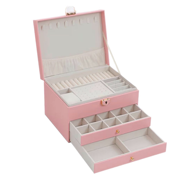 Large Pink Jewelry Box