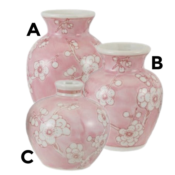 Assorted Cherry Blossom Vase, INDIVIDUALLY SOLD