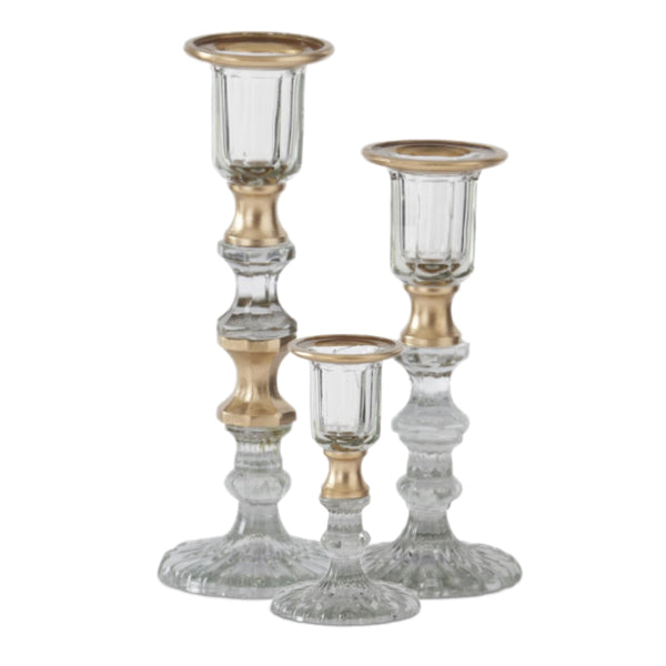 Assorted Gold Gilded Taper Candle Holder, INDIVIDUALLY SOLD