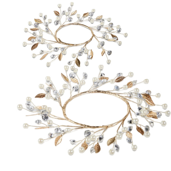 Assorted Pearl & Leaf Candle Ring, INDIVIDUALLY SOLD