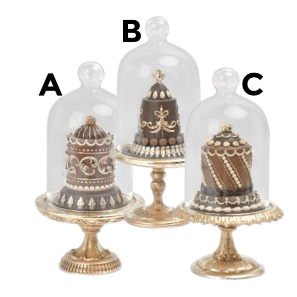 Assorted Chocolate Cake In Dome Figurine, INDIVIDUALLY SOLD
