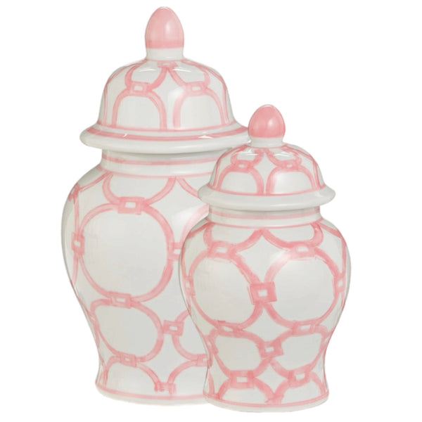 Assorted Pink Design Ginger Jar, INDIVIDUALLY SOLD