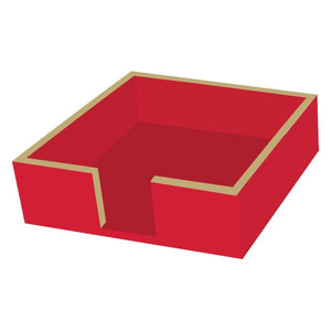 Red And Gold Cocktail Napkin Holder