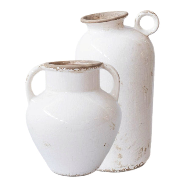 Assorted White Wash Vase, INDIVIDAULLY SOLD