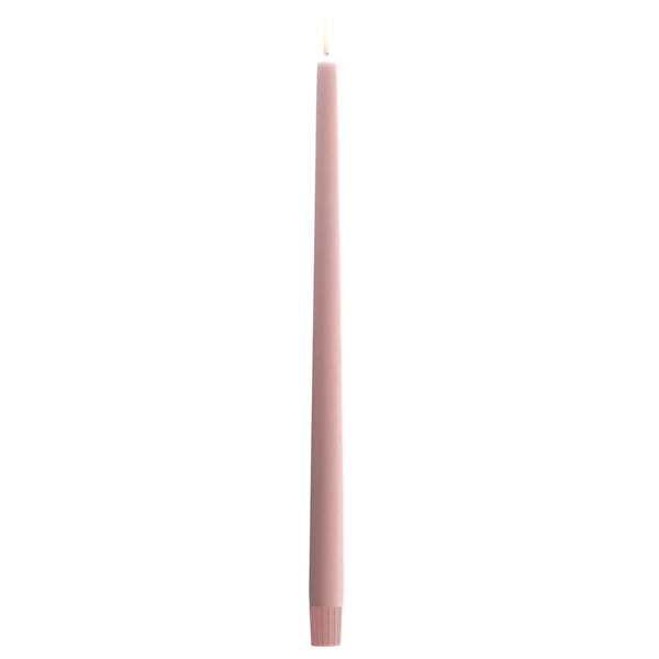 Assorted Taper Flameless Candle: Rose, INDIVIDUALLY SOLD