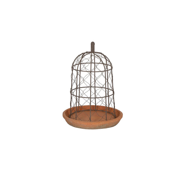 Assorted Wire Dome Terracotta Planter, INDIVIDUALLY SOLD