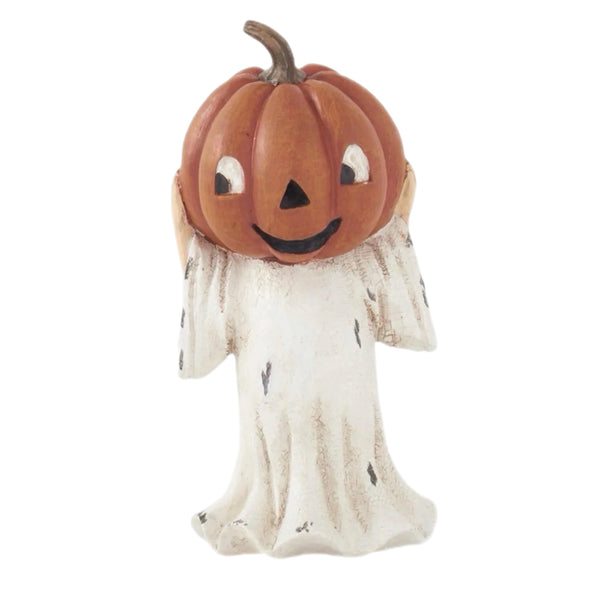 Assorted Pumpkin Head Ghost Figurine, INDIVIDUALLY SOLD