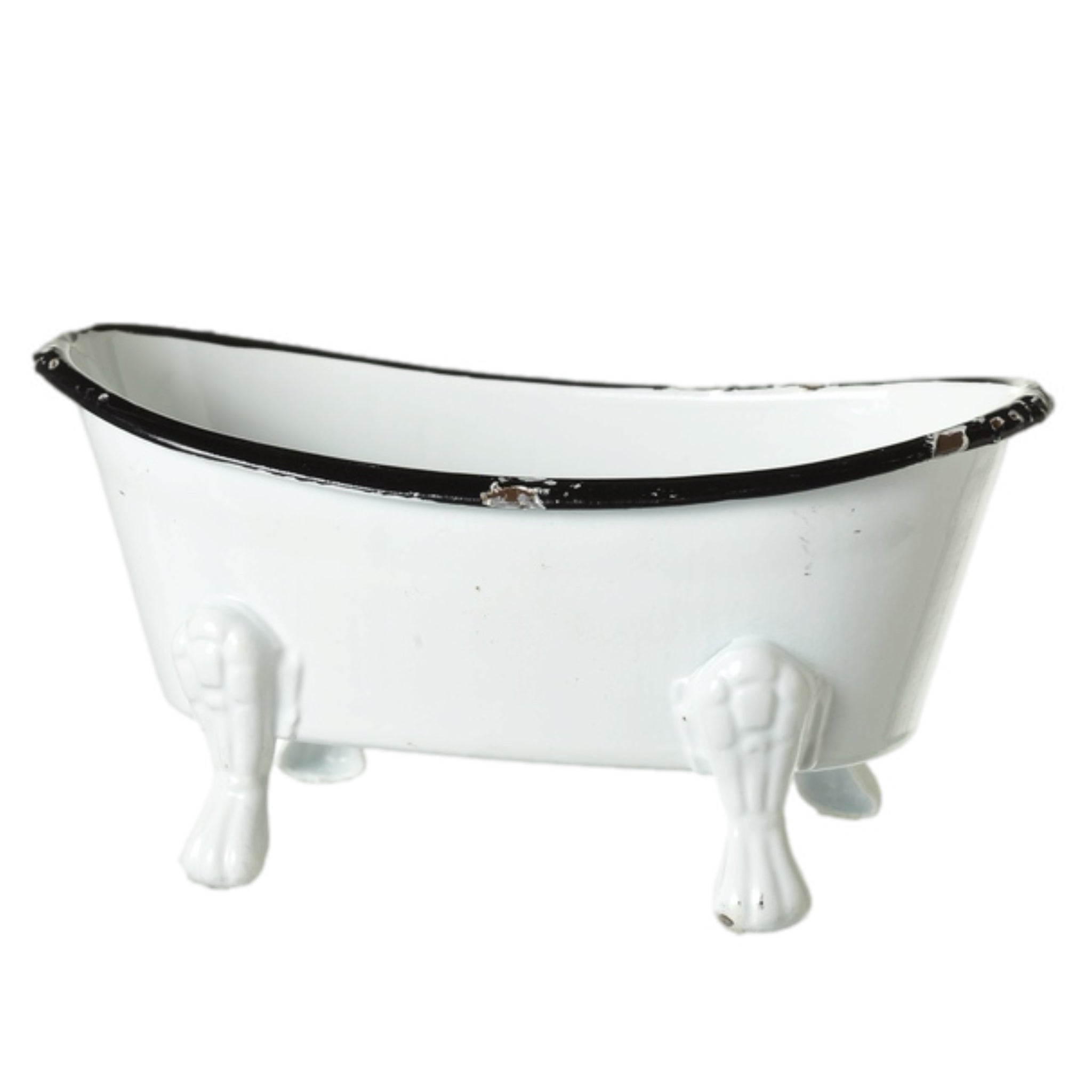 White Enamel Bathtub Soap Dish – Marie Antoinette & co.