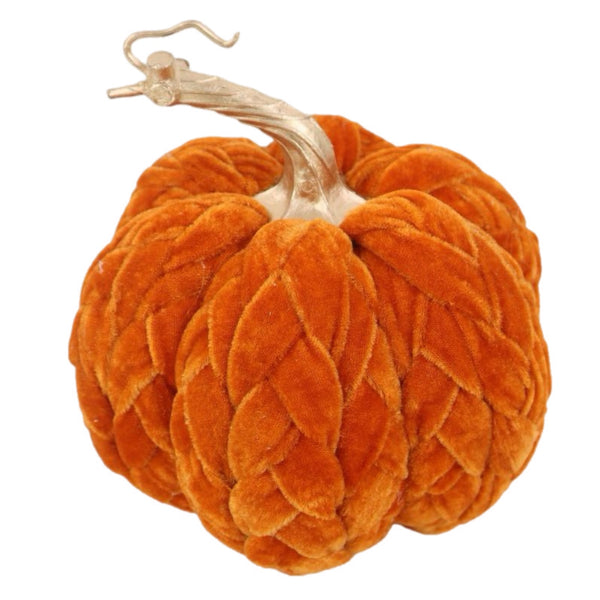 Assorted Orange Braided Pumpkin, INDIVIDUALLY SOLD