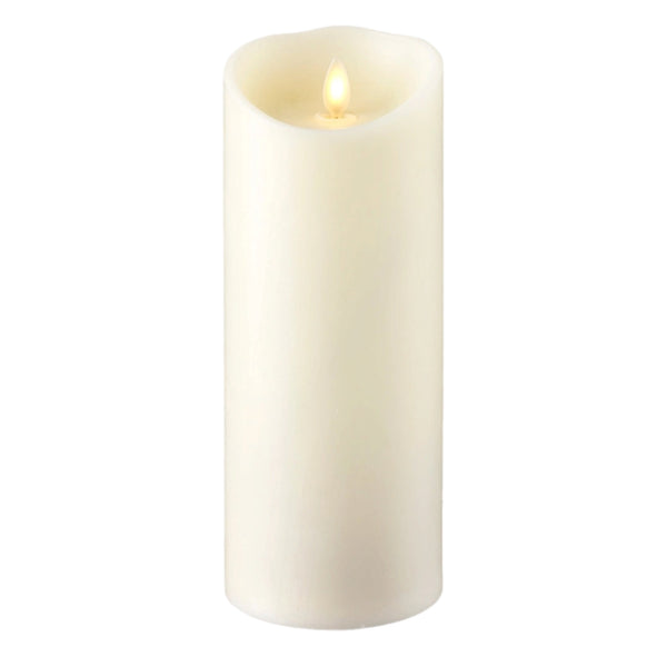 Assorted Pillar Flameless Candle: Ivory, INDIVIDUALLY SOLD