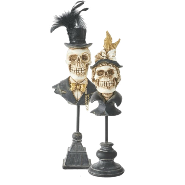 Assorted Skeleton Bust Figurine, INDIVIDUALLY SOLD