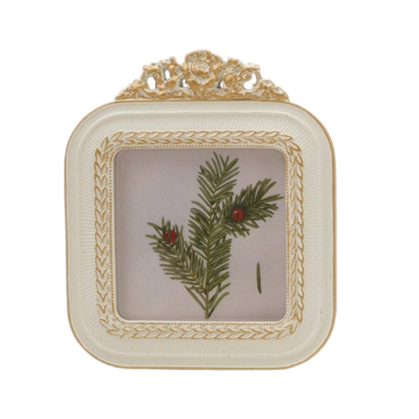 Assorted Floral Print In Cream & Gold Frame Wall Print, INDIVIDUALLY SOLD
