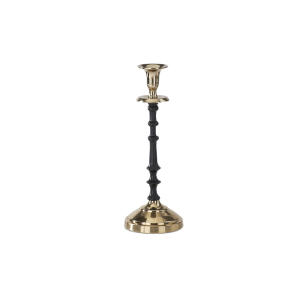 Assorted Gold & Black Taper Candle Holder, INDIVIDUALLY SOLD
