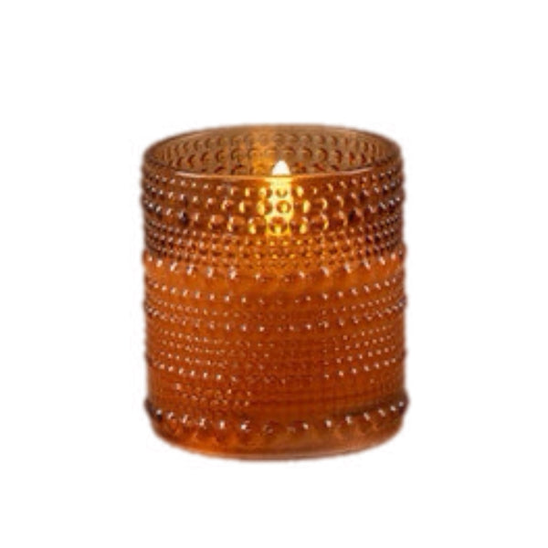 Assorted Sienna Hobnail Jar Flameless Candle, INDIVIDUALLY SOLD