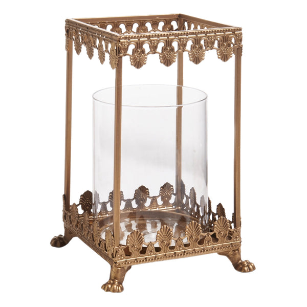Assorted Gold Lantern Pillar Candle Holder, INDIVIDUALLY SOLD