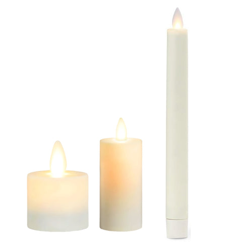 Assorted Ivory Flameless Candle, INDIVIDUALLY SOLD