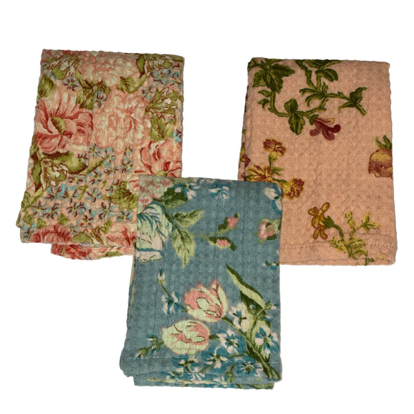 Assorted Heirloom Rose Patchwork Dish Cloth, INDIVIDUALLY SOLD