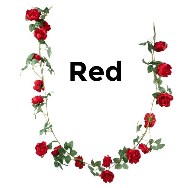 Assorted 6' Peony Garland, INDIVIDUALLY SOLD