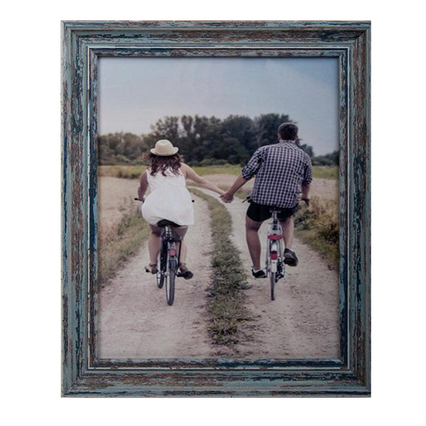 Assorted Blue Weathered Photo Frame, INDIVIDUALLY SOLD