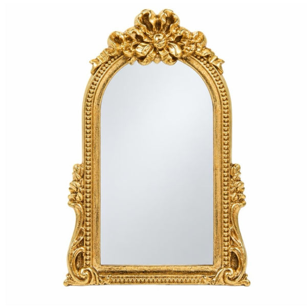 Gold With Bow Table Top Mirror