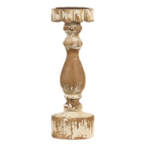 Assorted Cream Distressed Pillar Candle Holder, INDIVIDUALLY SOLD