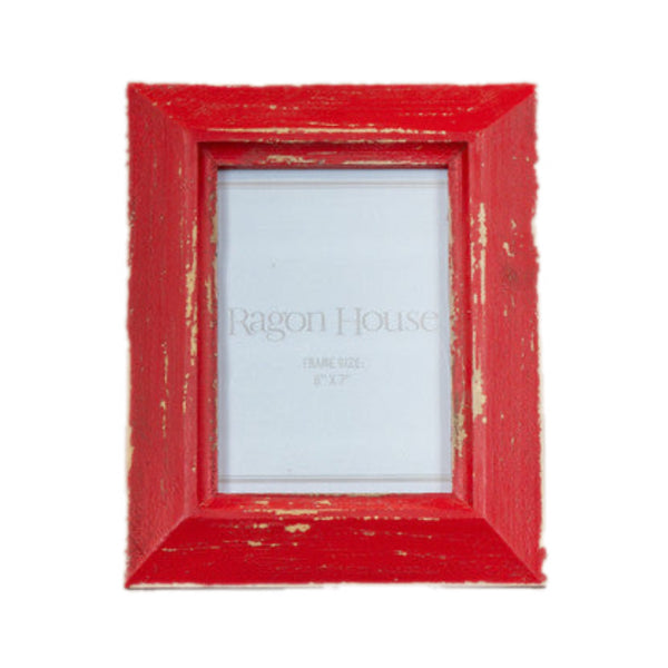 Assorted Red Distressed Photo Frame, INDIVIDUALLY SOLD
