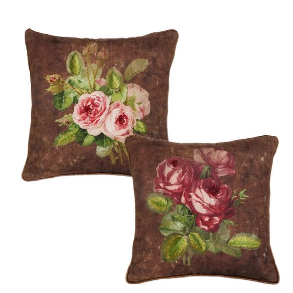Assorted Roses Pillow, INDIVIDUALLY SOLD