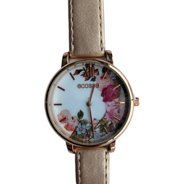 Champagne Floral Ladies Jewellery Watch