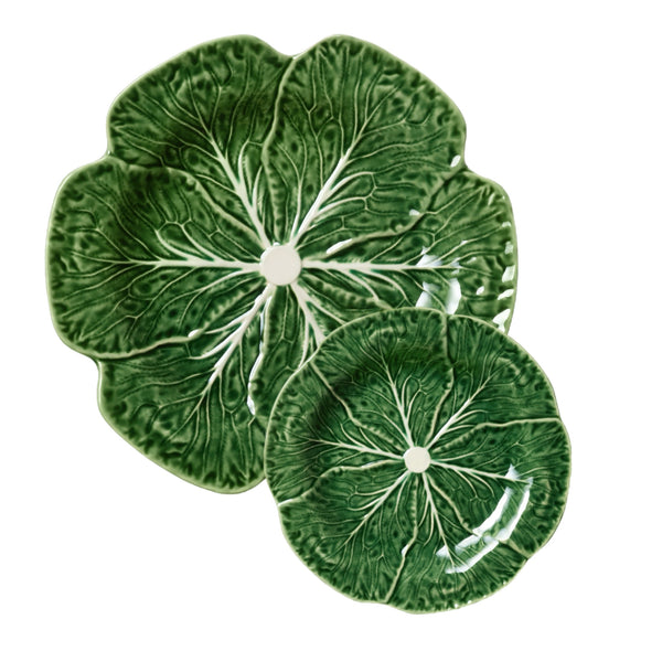 Assorted Green Cabbage Plate, INDIVIDUALLY SOLD