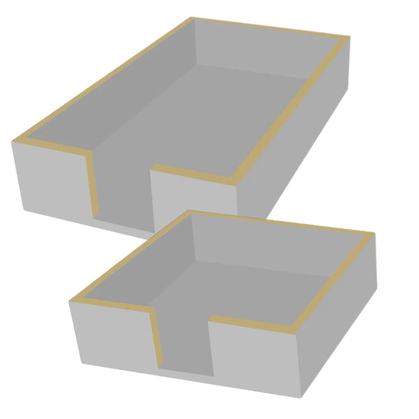 Assorted Silver & Gold Napkin Holder, INDIVIDUALLY SOLD