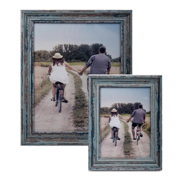 Assorted Blue Weathered Photo Frame, INDIVIDUALLY SOLD