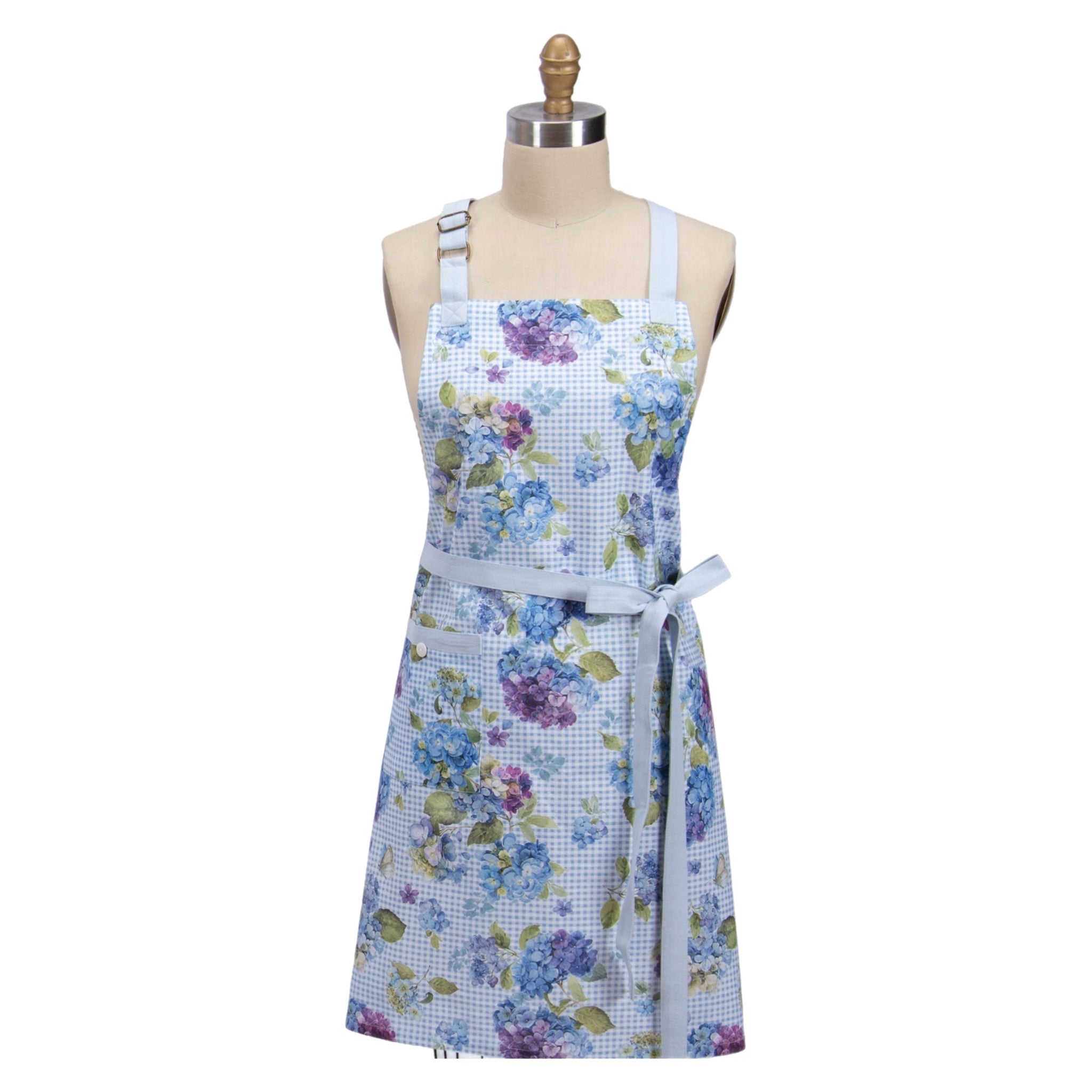 Hydrangea Gingham Apron – Marie Antoinette & co.