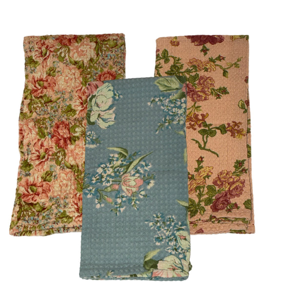Assorted Heirloom Rose Patchwork Tea Towel, INDIVIDUALLY SOLD