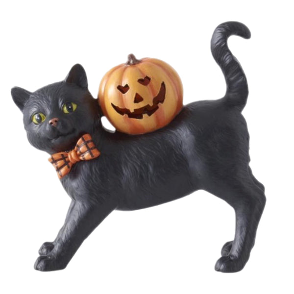 Assorted Cat With Pumpkin Figurine, INDIVIDUALLY SOLD