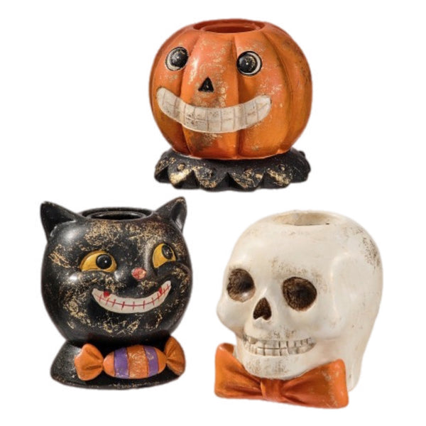 Assorted Halloween Character Taper Candle Holder, INDIVIDUALLY SOLD