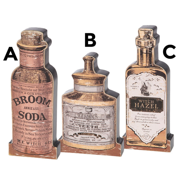 Assorted Potion Bottle Figurine, INDIVIDUALLY SOLD