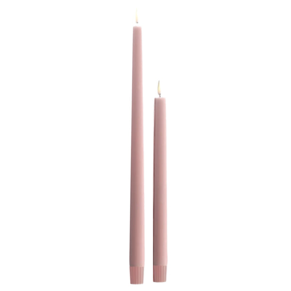 Assorted Taper Flameless Candle: Rose, INDIVIDUALLY SOLD